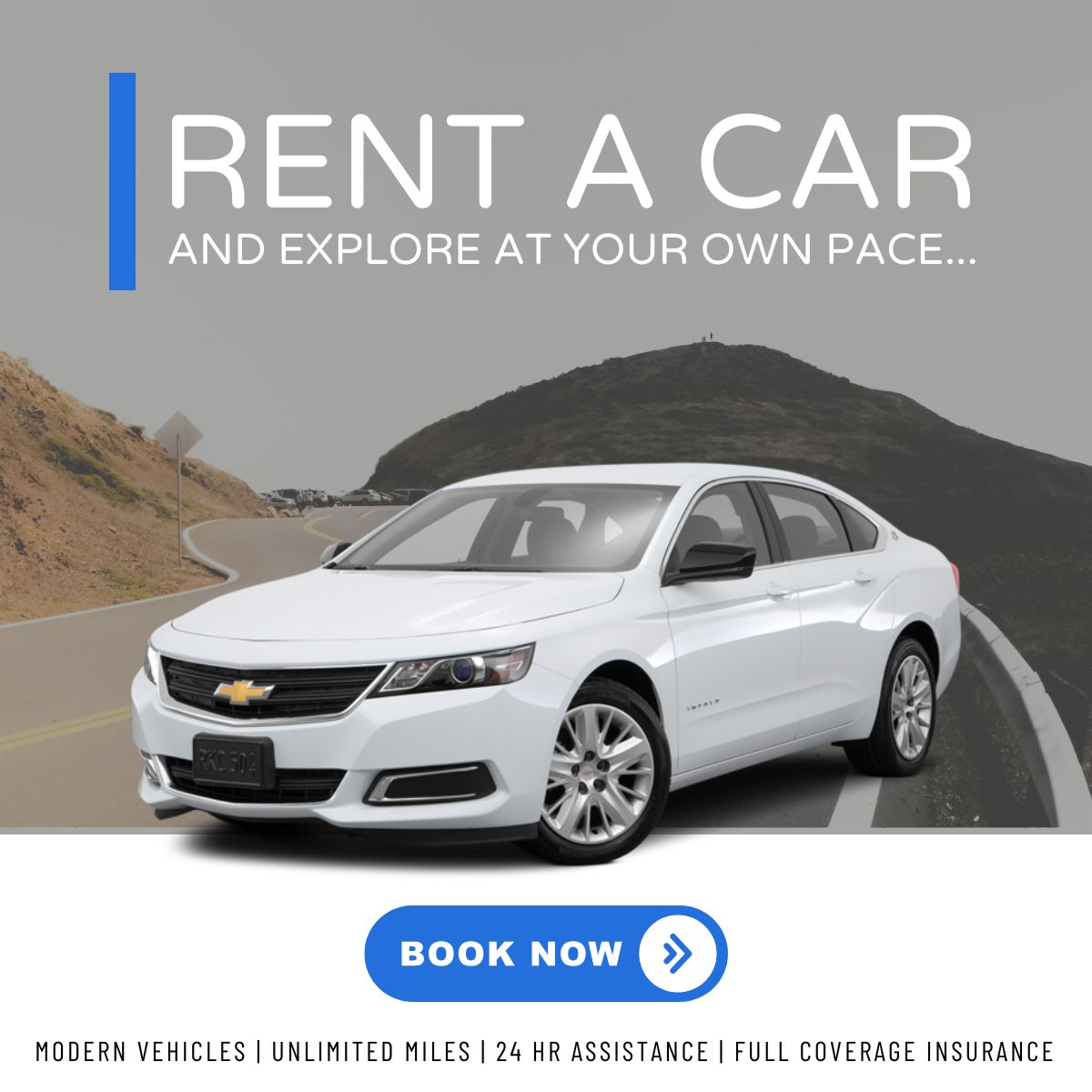 Airport Rental Car Graphic